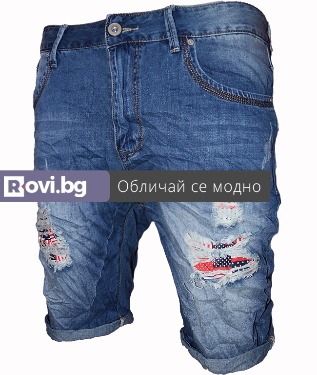 Къси мъжки дънки X011